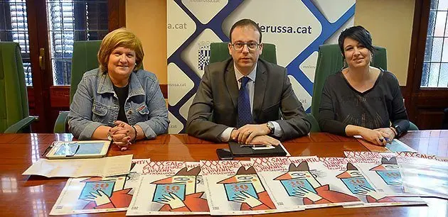 Marga Mateu, Marc Solsona i Diana Solé presenten el Saló del Llibre Infantil i Juvenil.