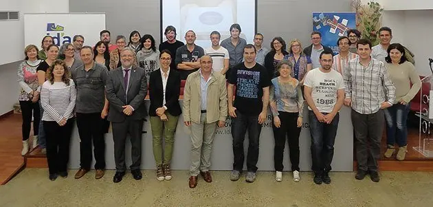 Fabregat i Cónsola amb el participants en les Jornades Dijous Emprenedors, IDA.