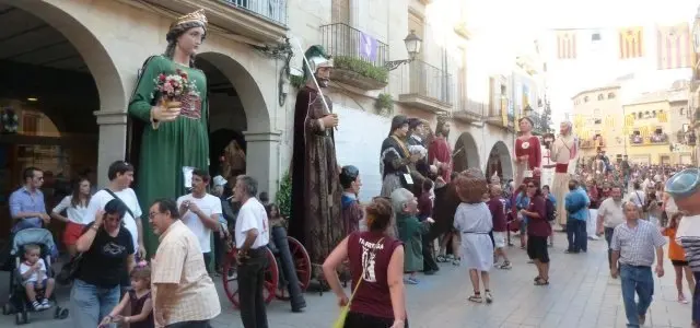 Gegants a la Festa Major de les Borges