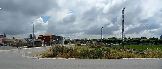 Terrenys en els que està previs instal·lar el nou col·lector del Palau d&#39;Anglesola.