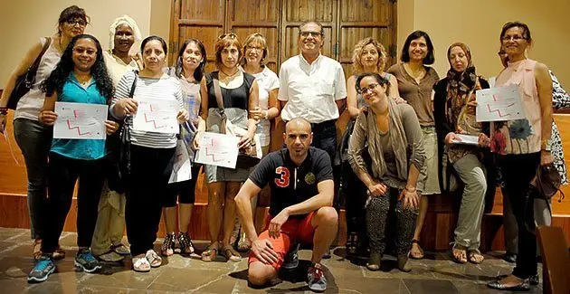 Les catorze dones que van rebre l'acreditació del programa Activa't.