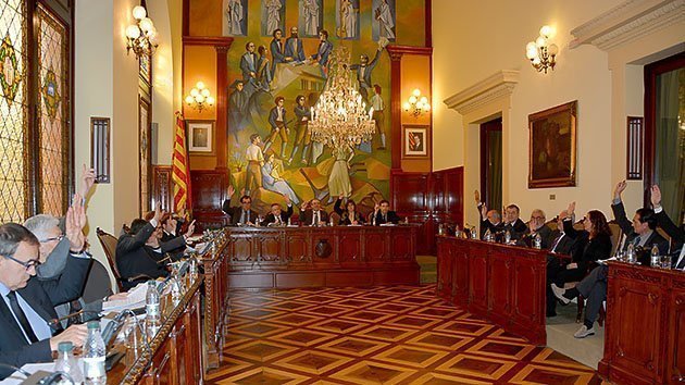 Imatge de la sessió Plenària de la Diputació de Lleida