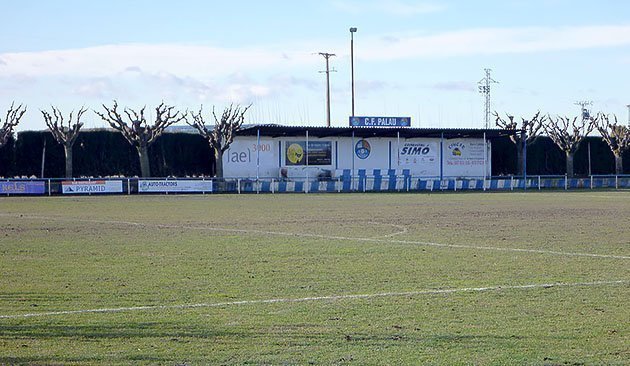 Imatge del camp municipal de futbol del Palau d&#39;Anglesola.
