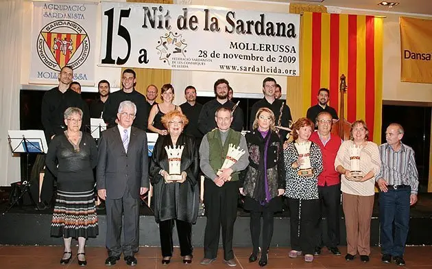 Imatge de la quinzena edició de la Nit de la Sardana, Mollerussa 2009.