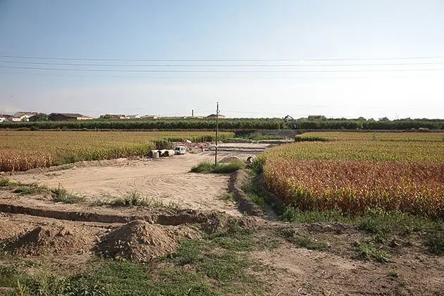 Les obres de la variant d&#39;Ivars d&#39;Urgell en la carretera de Vallverd.