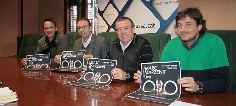 Marzenit, Solsona, el regidor de Cultura Jordi Pérez i el tècnic Àlex Culleré.
