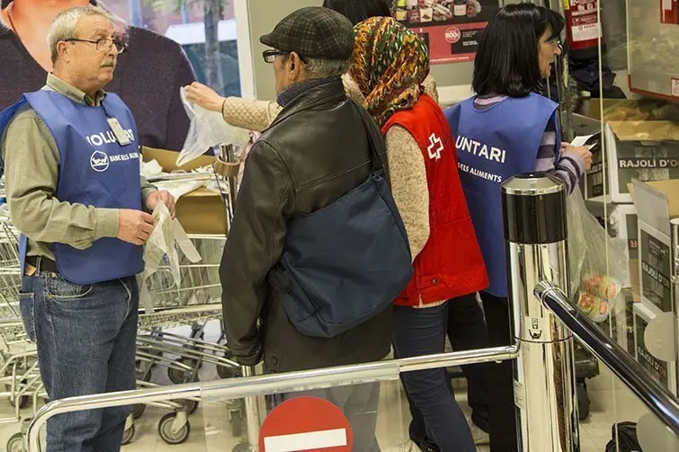 Voluntaris que han participat en la campanya del Gran Recapte al Pla d&#39;Urgell.