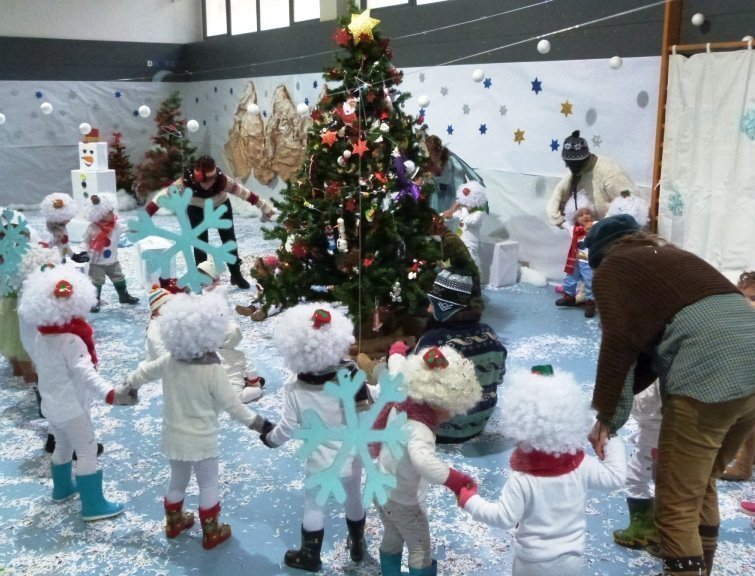 El ninot de neu, a la Llar d'Infants (19-12-2014)