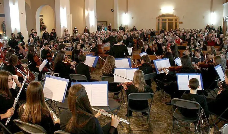 Concert de l&#39;EMMM en l&#39;església de Sant Joan Baptista del Poal.