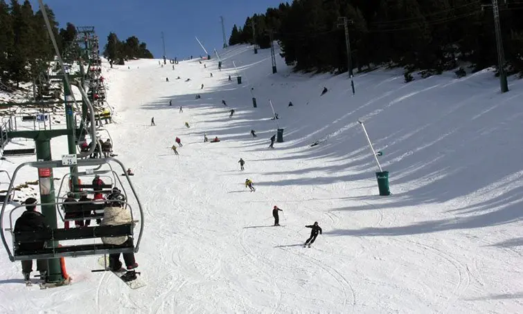 Imatge de les pistes de l&#39;estació de La Mesella.