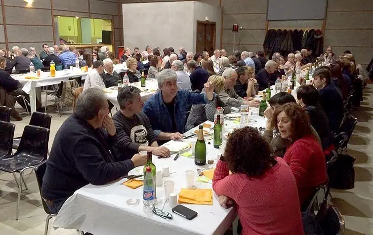 Dinar de celebració de la Festa de sant Antoni als Arcs.