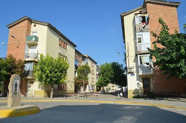 Grup d&#39;habitatges Sant Isidori de Mollerussa en que s&#39;ha de dur a terme les actuacions.