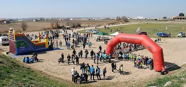 Imatge del circuit en el que Golmés organitza el Cros Comarcal.