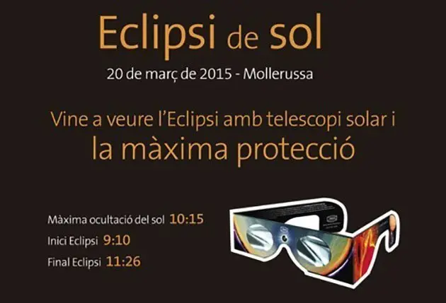 Convocatòria per observar l&#39;eclipsi de sol del divendres 20 de març.