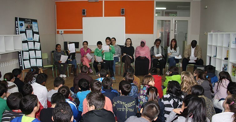 Dia Mundial de la Poesia a l&#39;escola Ignasi Peraire de Mollerussa.