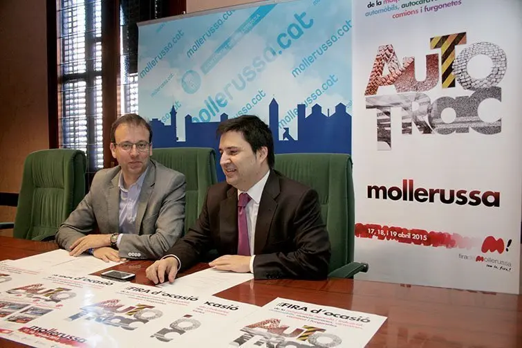 Marc Solsona i Poldo Segarra presenten la Fira Autotrac 2015.