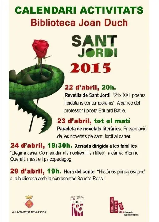 activitats de la biblio stjordi