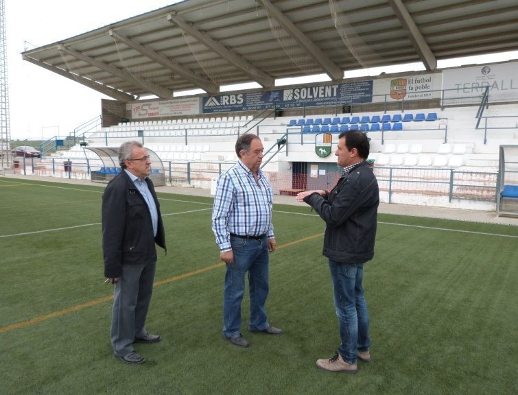 Visita nova coberta camp de futbol les Borges (22-04-2015)