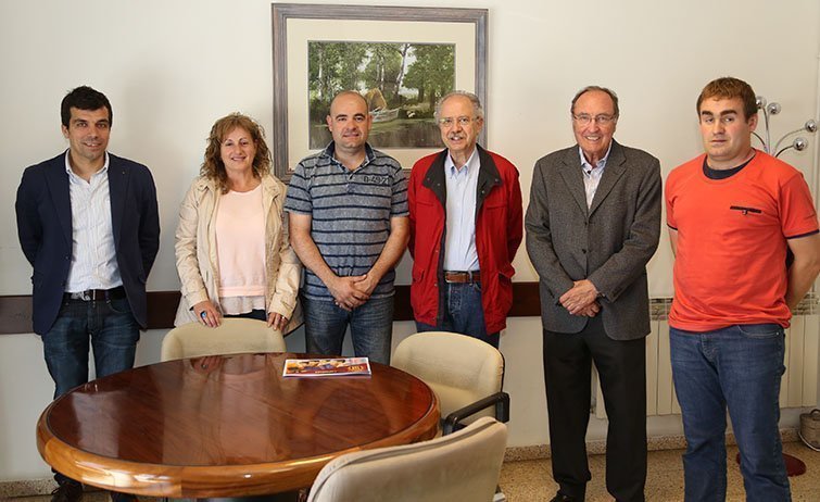 Ramon M. Guiu es reuneix amb els representants de la Fundació F.C. Barcelona.