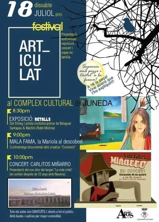 Cartell de l'Articulat 2015 a Juneda