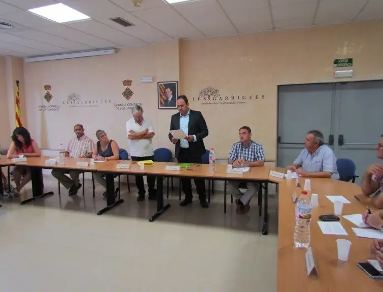 Antoni Villas en el ple d'investidura com a nou president del Consell Comarcal de les Garrigues