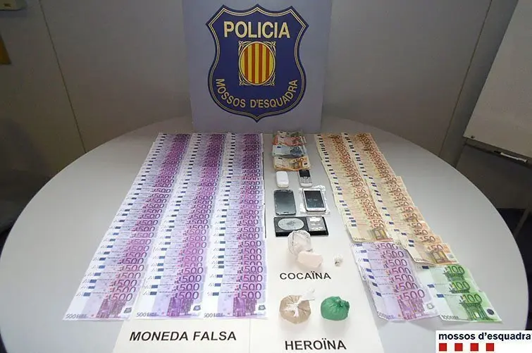 Material decomissat pels Mossos d'esquadra.