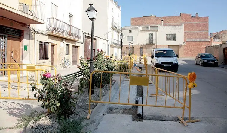 Obres de la xarxa a Castellnou de Seana