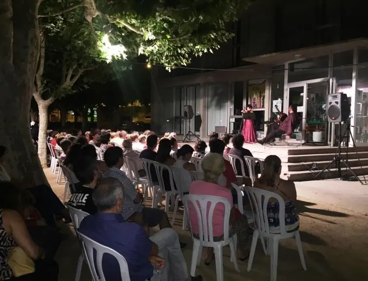 Concert del Garrigues Guitar Festival als Jardins del Terrall (estiu 2015)