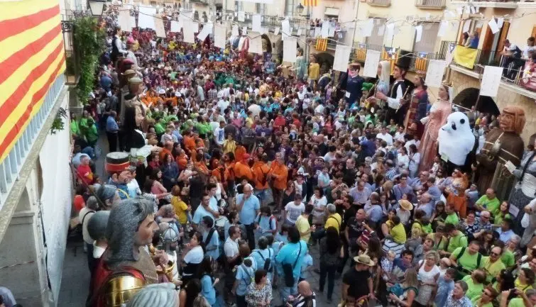 La 33a Trobada de Gegants de les Borges a la Plaça porxada