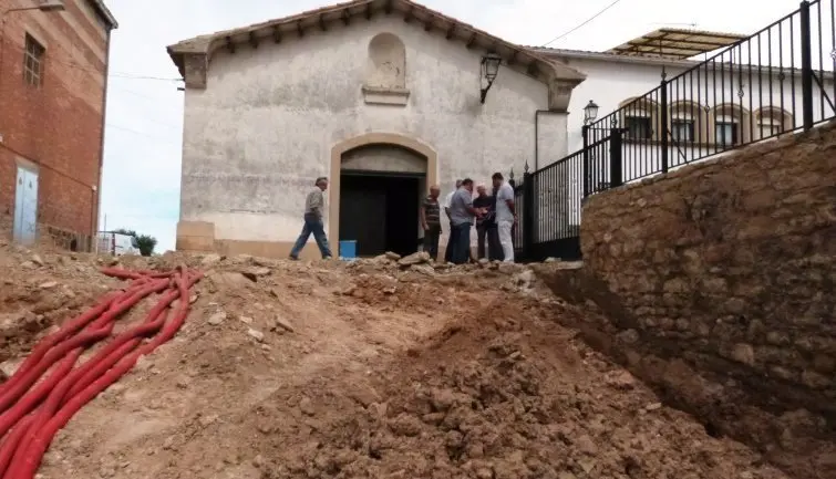 Visita a les obres de la plaça Abadia