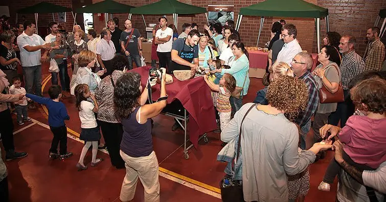 Demostracions en el marc de la Mostra de formatges artesans del Palau d'Anglesola