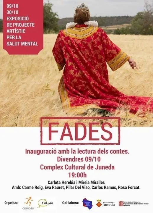 Cartell de l'exposició ''Fades'' a Juneda