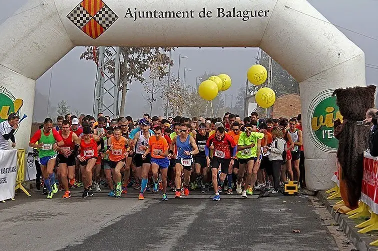 Sortida de la Cursa del Sant Crist de Balaguer de 2014