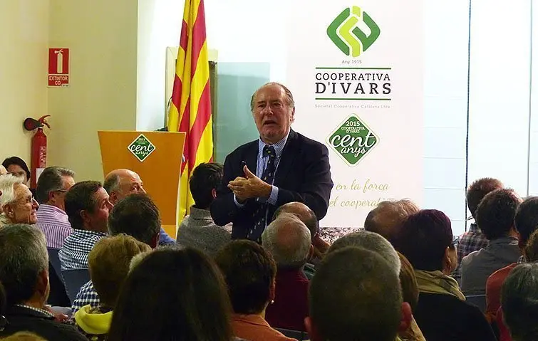 Gay de Liébana, en els actes del Centenari de la Cooperativa d'Ivars