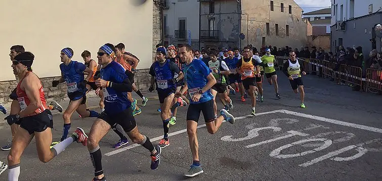 Ricard Pastó en la sortida de la cursa.