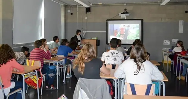 Projecció del vídeo en els centyres educatius de la Segarra