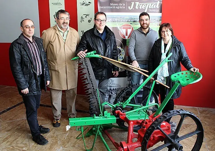 La nova peça restaurada incorporada al Museu Cal Trepat interior