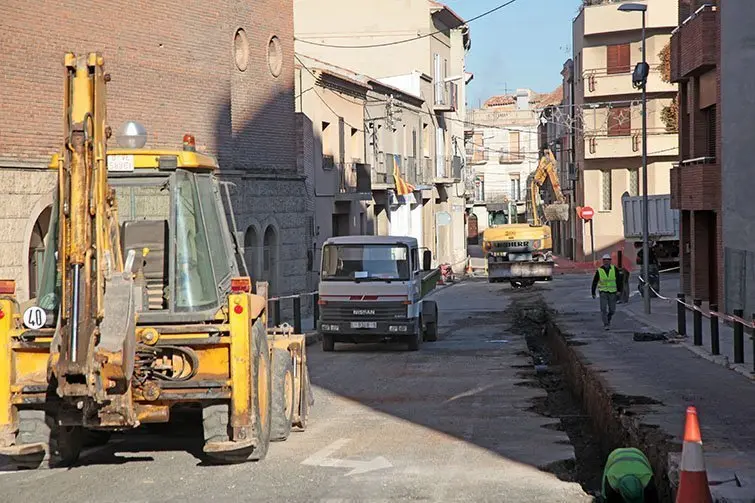 Obres carrer La Creu Interior