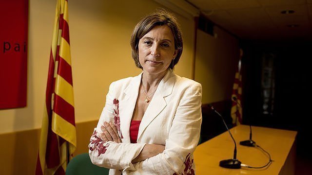 La Presidenta del Parlament de Catalunya Carme Forcadell