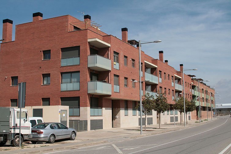 La promoció d&#39;habitatges del carrer Indústria de Mollerussa.