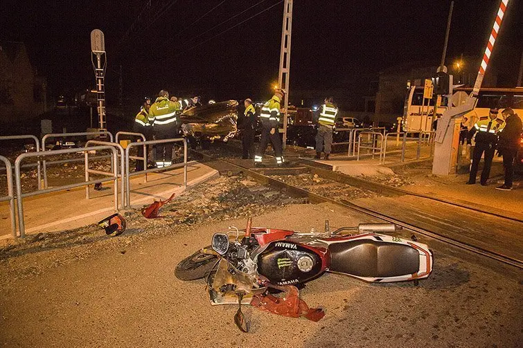 Accident en el pas a nivell de Mollerussa