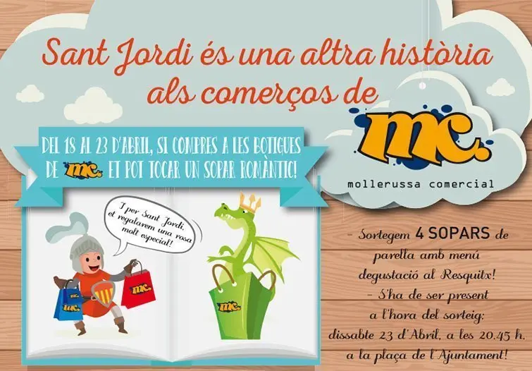 Campanya Diada Sant Jordi Mollerussa Comercial