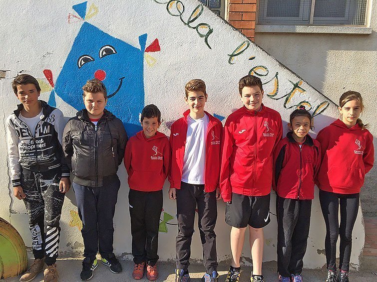 Alumnes de l'escola l'Estel de Castellnou de Seana