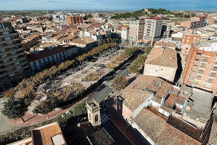 Tecnologia 4G Vista del nucli urbà de Tàrrega inerior