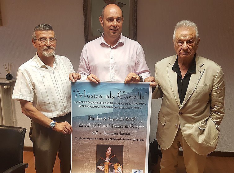 Jordi Ignasi Vidal, Artur Blasco i Ermengol Oliva presenten, Musica als Castells.