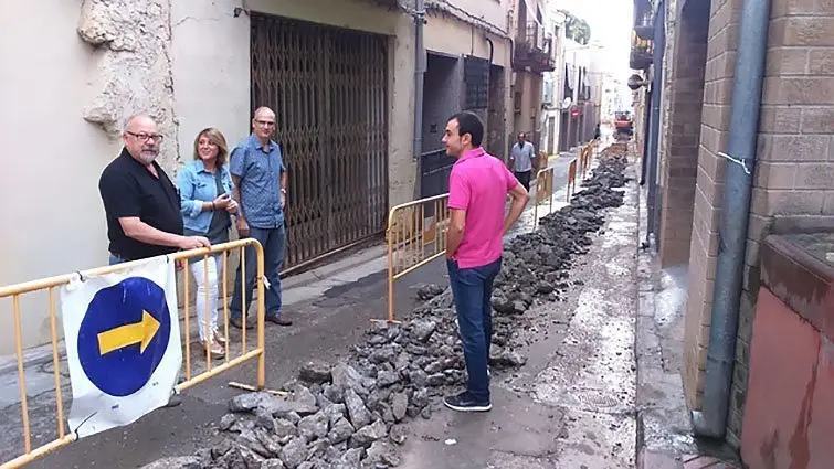 Obres carrer Sèquia aitona interior