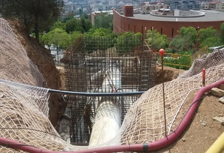 Obres de millora de l&#39;ACA en una xarxa d&#39;aigues