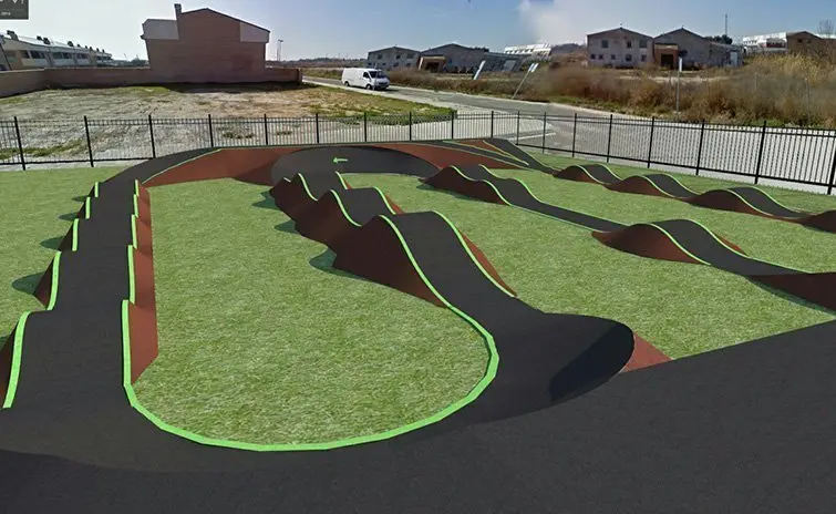 Imatge virtual de la pista pump track d’Alpicat 1