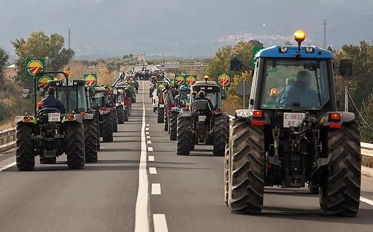 Una de les darreres mobilitzacions del sindicat Unió de Pagesos