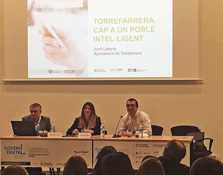 L’alcalde de Torrefarrera, Jordi Latorre en el Congrés Digital de Catalunya 1
